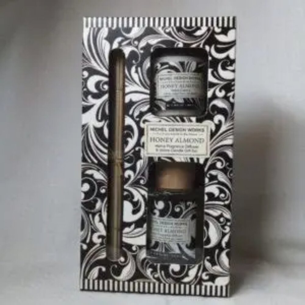 Michel Design Works Home Fragrance Reed Diffuser, Honey Almond
